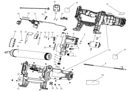 Part Location Diagram of NA083124 Porter Cable Holder